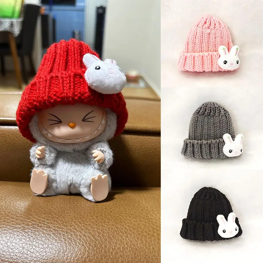 Christmas winter decoration For 17CM Labubu decoration small hat for labubu V1 V2 for DIY decoration (no doll)