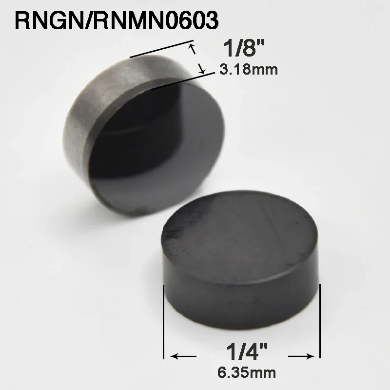 CBN Ronde Inserts PCD PCBN Draaibeitels voor Metaaldraaibank Diamant RNGN 0903 1203 3/8 1/2 inch Cutter Chuck Draaibank Freesplaat