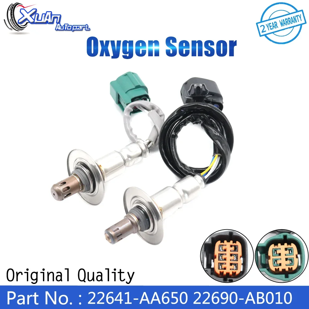 XUAN Car Upstream Downstream Front Air Fuel Ratio Lambda O2 Oxygen Sensor 22641-AA650 22690-AB010 For  Subaru Forest  WRX 2.0 H4