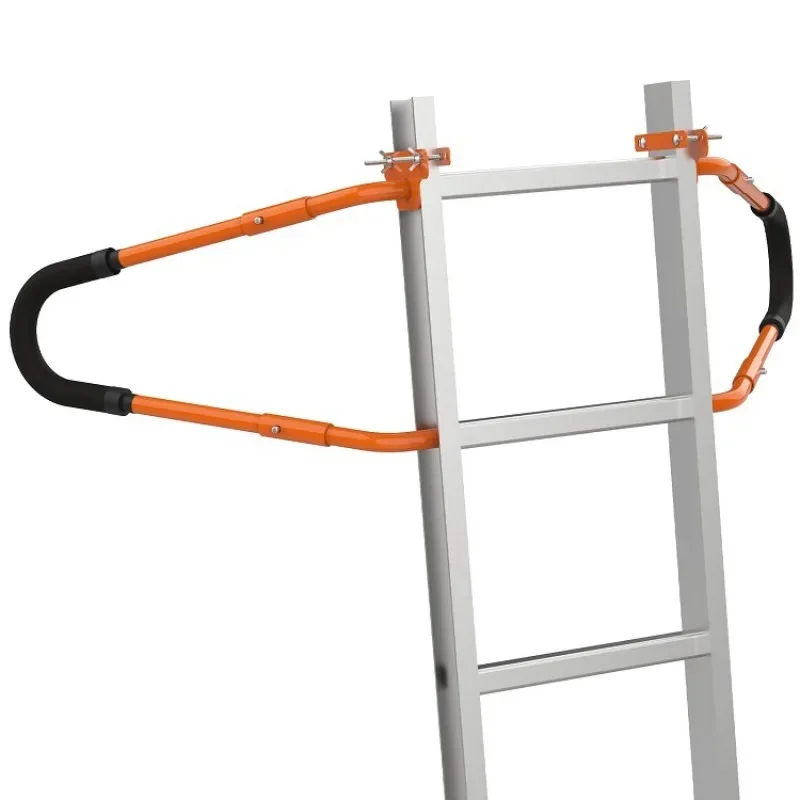 Ladder stabilizers, ladder stabilizer brackets, foam elbows and anti-shedding devices