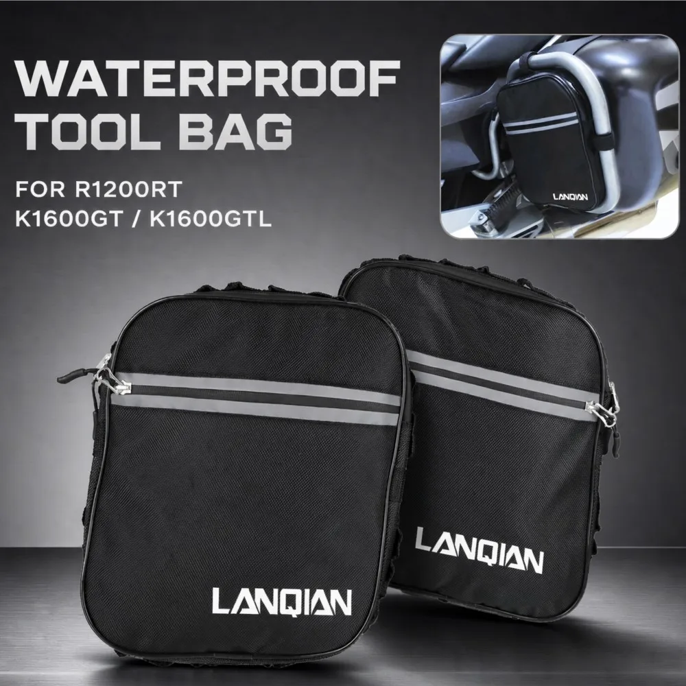Waterproof Tool Bag For BMW R1200RT R 1200 RT K1600GT K1600GTL Frame Bumper Storage Pouch K1600 GT GTL R 1200 RT Accessories