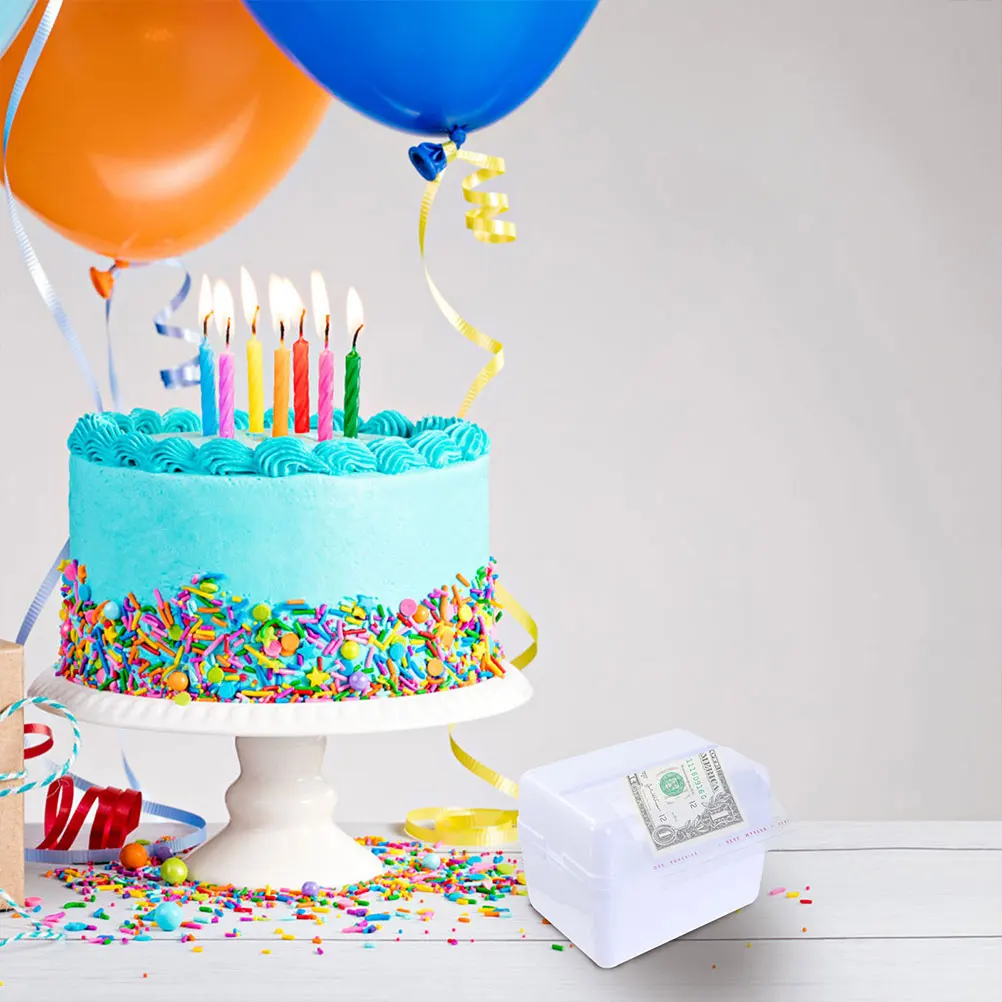 

8Sets MoneyCakeDispenserBox PlasticCashHolder PullOutKit BirthdayPartyProps GraduationGift SavingsCan HomeDecor CakeMoneyBox