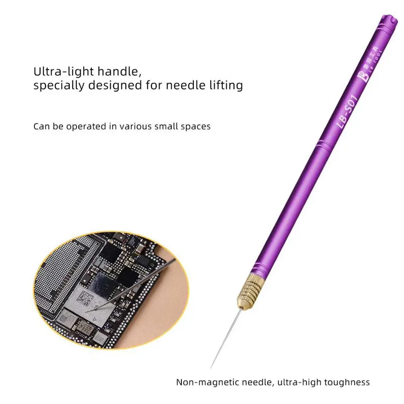 LUBAN LB-S01 Handheld Knife Handle Multi-function Glue Remover Blade for Motherboard Chip Layering CPU IC Edge Glue Scraping