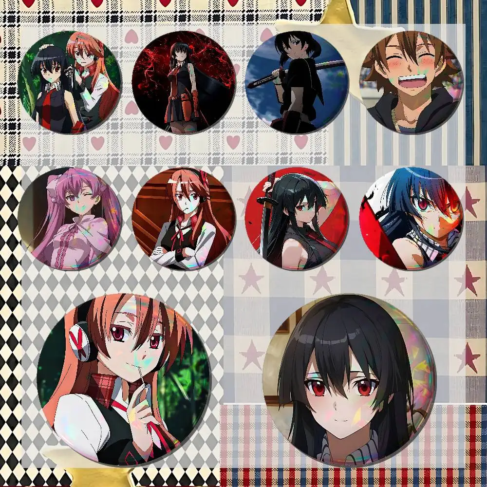 Akame Ga Kill Badges Tinplate Soft Button Pin Brooch Metal Badge Custom Jewelry Accessories Hat Bag Lapel