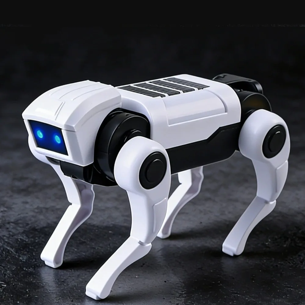Science Teaching Robot Walking Toy Diy Assembling Simulation Mechanical Dog Intelligent Pet Cartoon Robotic Dog Toy For Children