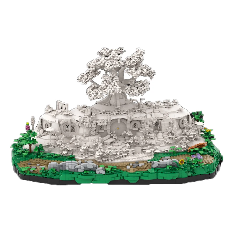 2226pcs MOC Shire Shelf Sized Display Base Medieval Castle Model Building Blocks Home Decor Desk Accent Premium Gift For Adults