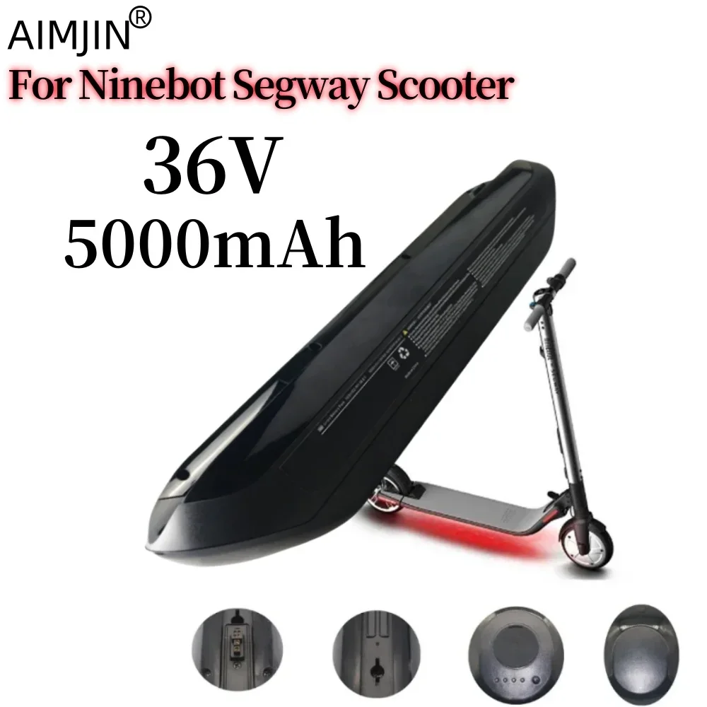 For Ninebot Segway ES1 ES2 E22 E25 Intelligent Electric Scooter 36V 5000mAh Expanded Lithium Battery Pack