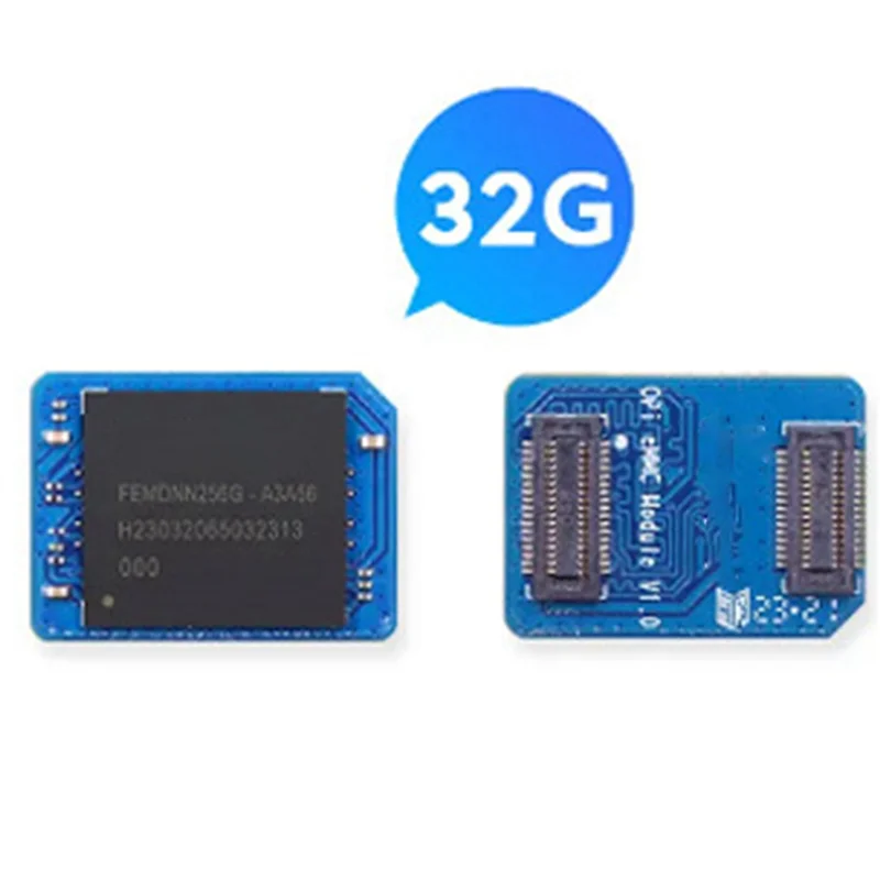 Modulo EMMC Ingenious-2X per scheda ad alte prestazioni Orange PI 5 da 32 GB con sviluppo rapido delle velocità di lettura e scrittura