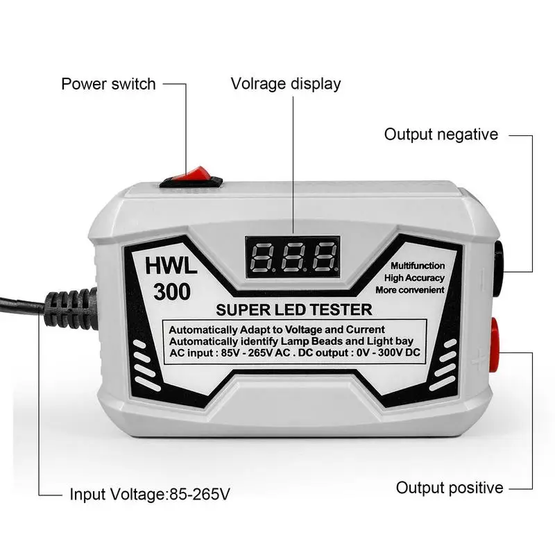 Led Tester Backlight TV Backlight Tester 0-300V Adaptive Voltage TV Backlight Tester For LED Strip Lamp Beads Repair Tool