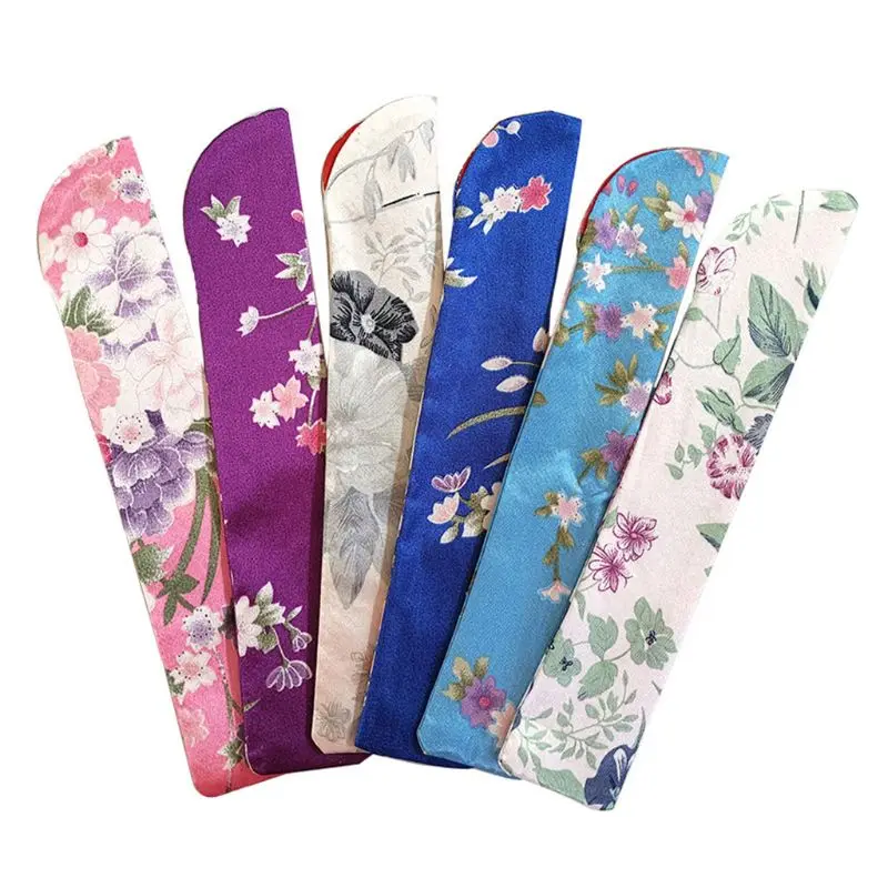 Elegant Folding Hand Fan Bag Holder Dustproof Protector Pouch Case Cover Wedding Party Gifts