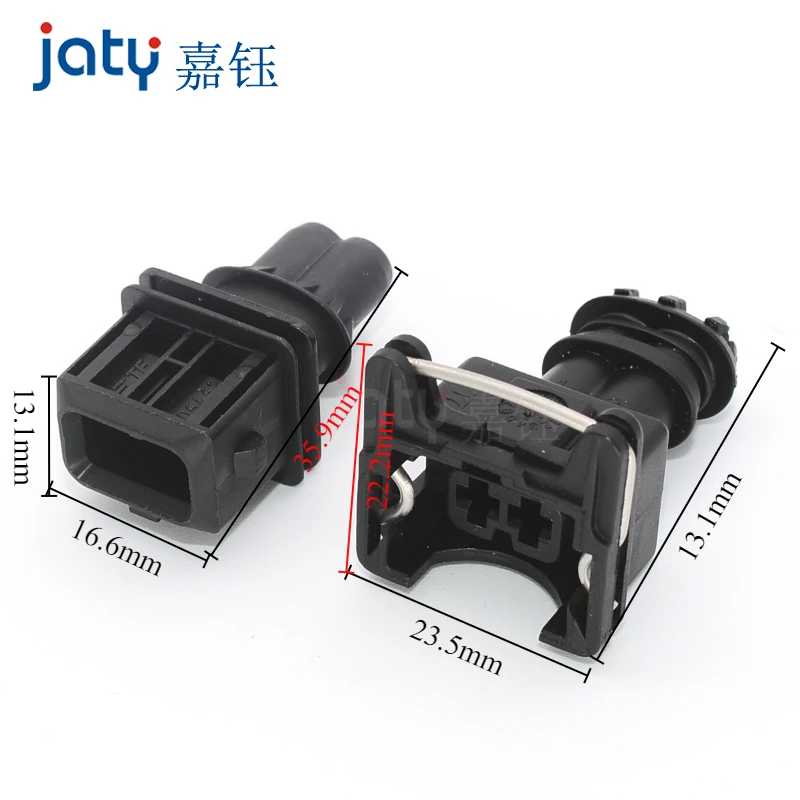 1set, 2-pin  DJ7021B-3.5-11/21, Automotive Connector Fuel Injector Plug 282189-1 Methanol Modified Sensor Pin Holder 106462-1