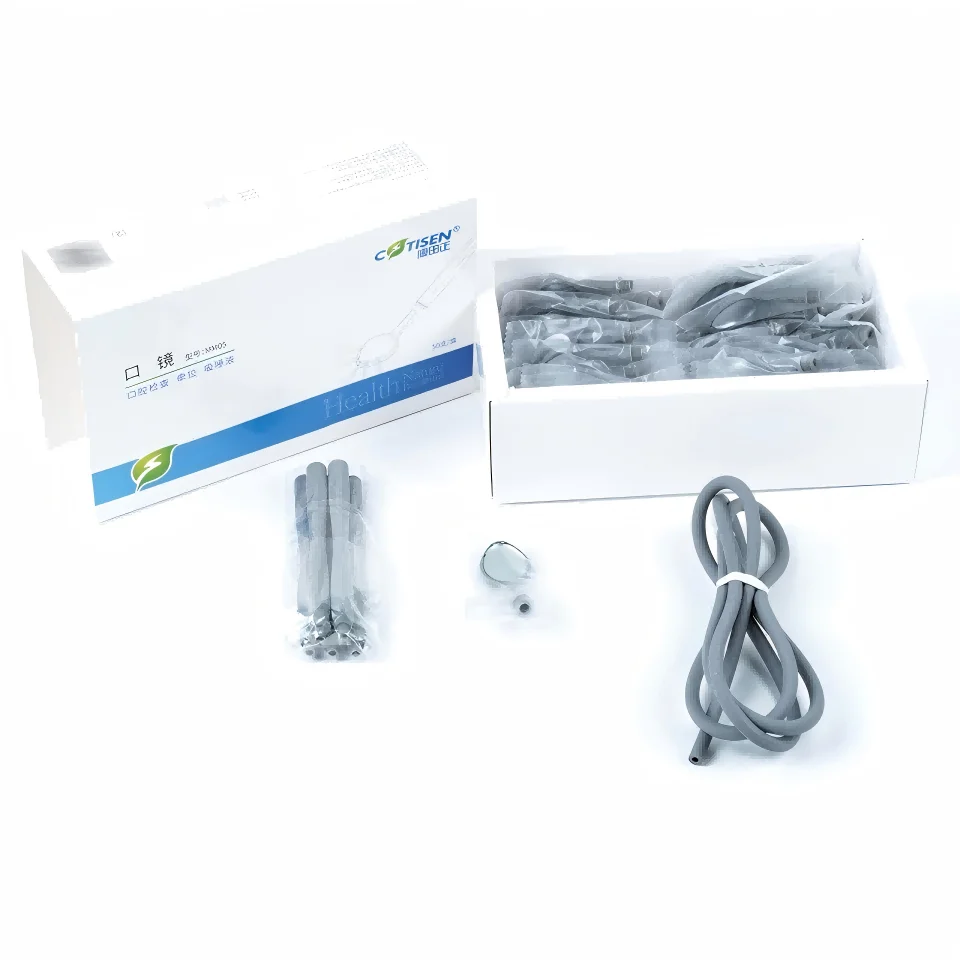

Disposable Dental Mirror with Suction Oral Examination Mirror Dental Mouth Intraoral Mirror Anti Fog Dental Tool 50pcs/box