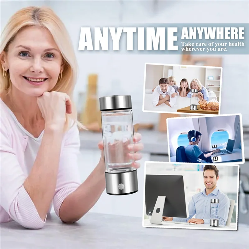 

A84G-Генератор для бутылки с водородной водой Портативная чашка для воды Богатая водородом Электролитическая бутылка для воды с водородом