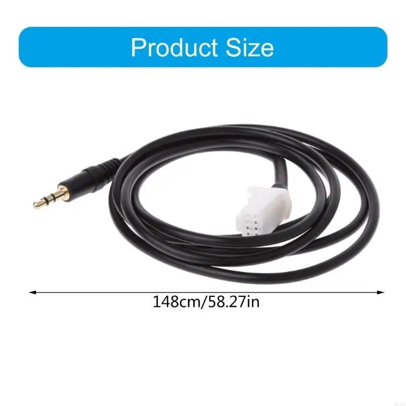 استبدال AUX AUX AUX Cable Cable MP3 Auto Auto Austories 148cm في الطول