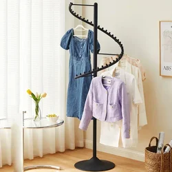 Metal Rail Clothes Hanger Evening Dresses Storage Organizer Entryway Coat Racks Hanger Wall Valet Stand Moveis Modern Furniture