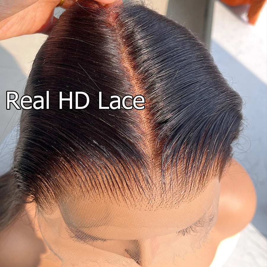 

100% настоящая HD кружевная застежка 2x6 с глубоким пробором HD кружевная застежка из человеческих волос предварительно выщипанные прямые волосы 6X6 13X6 HD только кружевная застежка