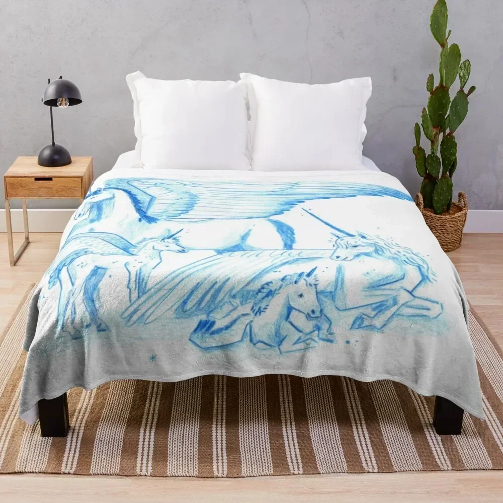 

Keeper Of The Lost Cities Alicorns Throw Blanket Plush Baby Polar Custom Blankets