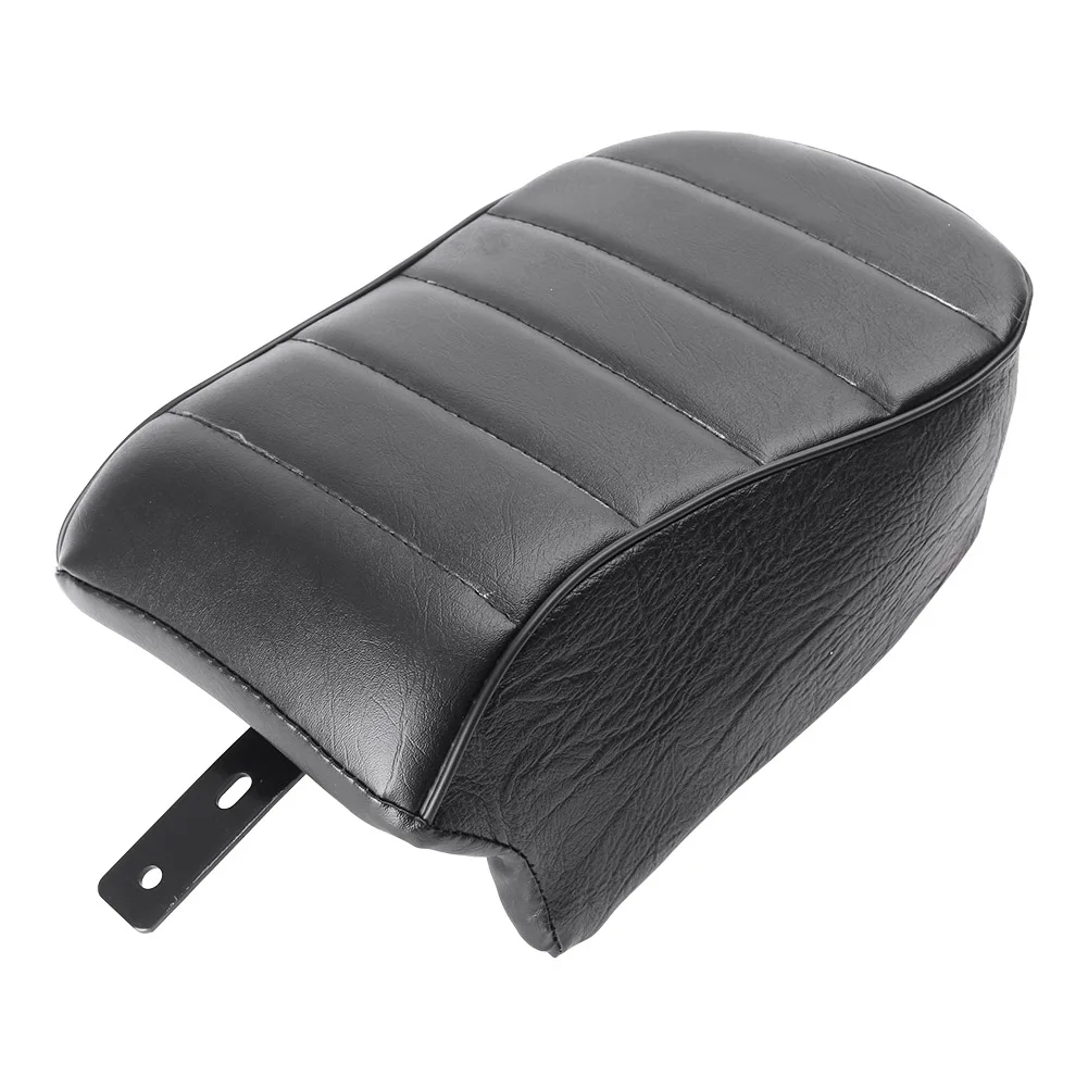 Motorcycle Rear Passenger Leather Seat Cushion Pillow Pillion Pad w/ Bracket for Harley Davidson Sportster Iron XL 883 2016 2017