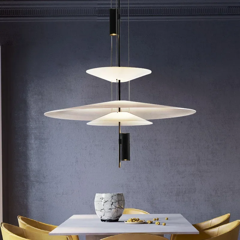 ufo chandelier for room decor pendant light luxo simples e acessivel italian study club and restaurant bar exhibition hall lighting 01