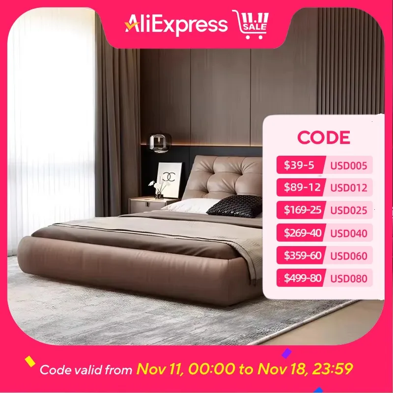 

Italian Designer Double Bed Organizer Designer Full Size Double Bed Storage Platform Wooden Letto Matrimonile Home Furniture