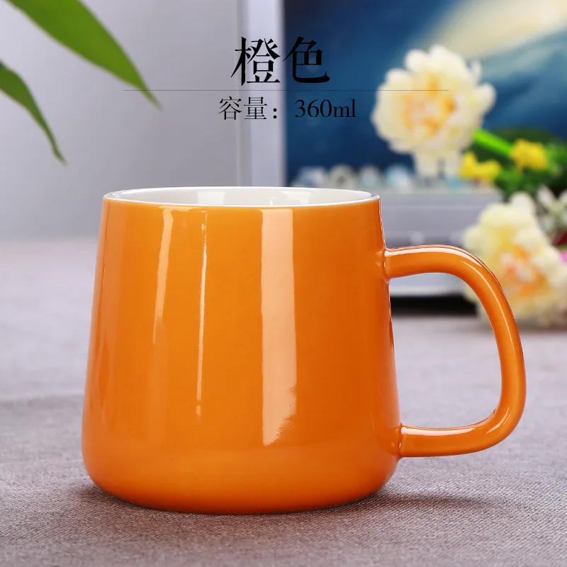 Mug Large Capacity Ceramic Cup Color Glaze Big Belly Cup Coffee Cup Gift Wholesale Printing Logo