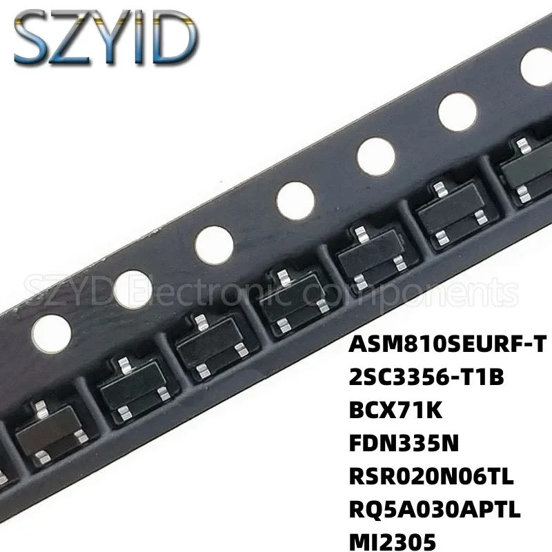 100PCS SOT23 ASM810SEURF-T 2SC3356-T1B BCX71K FDN335N RSR020N06TL RQ5A030APTL MI2305