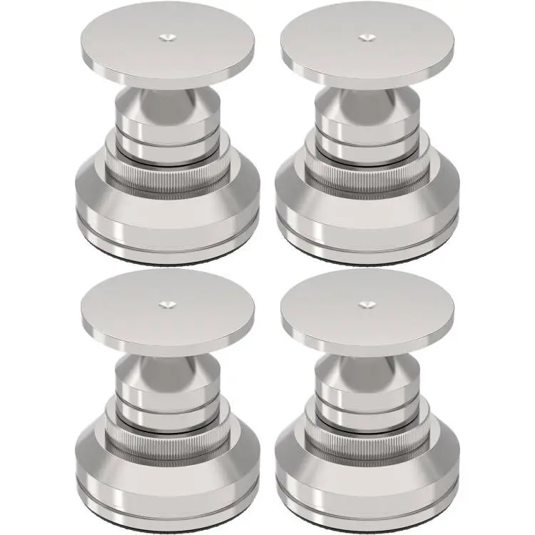 4 Stück Lautsprecherspikes, Anti-Vibrations-Lautsprecherständer für HiFi-Geräte und Lautsprecher, verstellbarer Bodenschutz, belastbar bis 218 kg – Detail 2