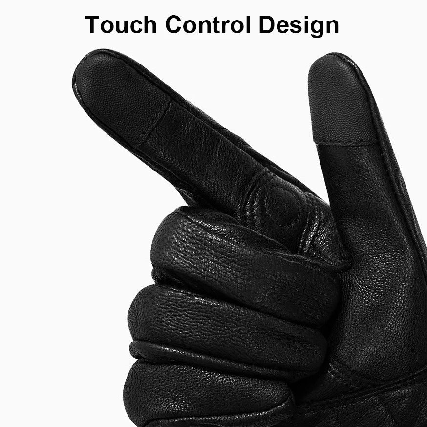 Motowolf Motorcycle Leather Breathable Gloves Black Motorcyclist Gloves Summer Men Riding Touch Screen Off-Road Racing Equipment