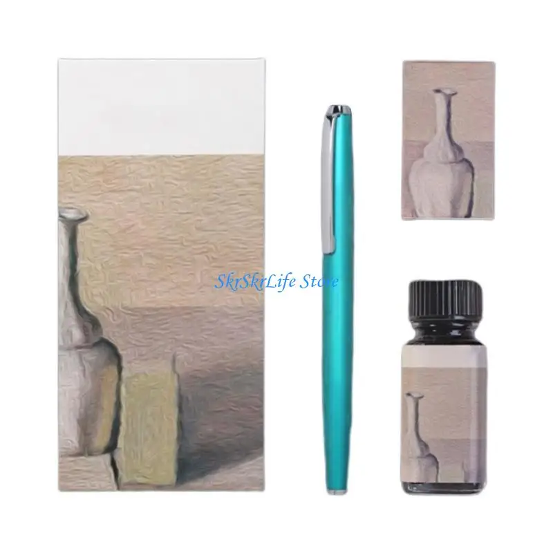 قلم حبر للأعمال E65E، يتضمن 4 خراطيش حبر و20 مل حبر #5