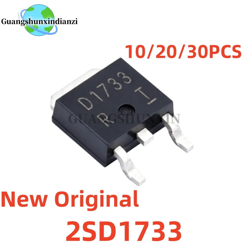 10-20-30PCS 100% New Original 2SD1733 D1733 TO-252 80V 1A  Best Quality transistor In Stock