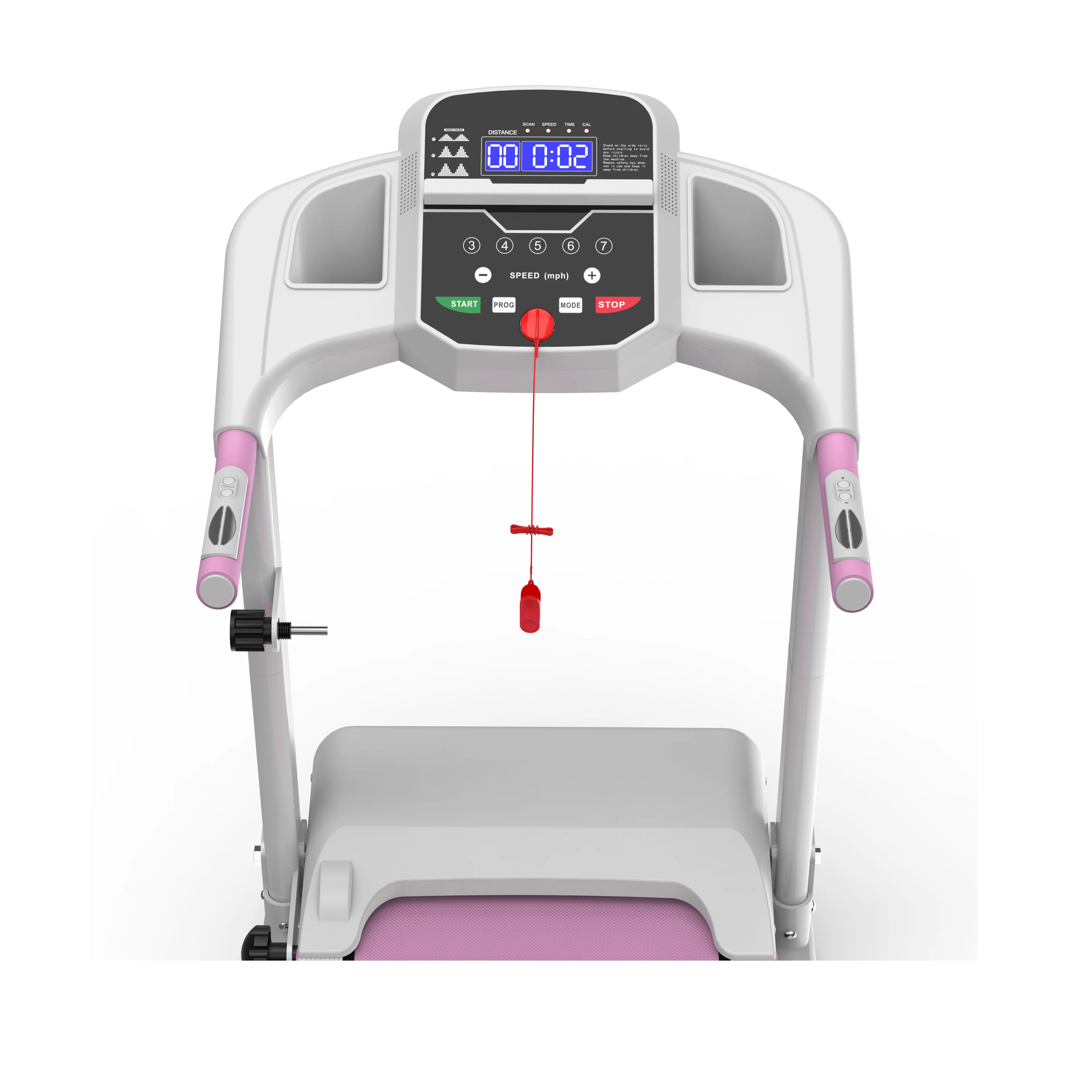 STLF 2025 الولايات المتحدة المنزل داخلي بناء الجسم الصالة الرياضية طوي مفرغة كهربائية 2.5HP موتور LED LCD الاستشعار اللاسلكي المحمولة لممارسة الرياضة #4