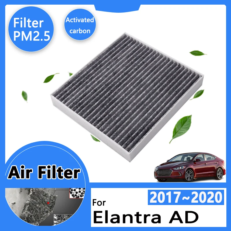 For Hyundai Elantra AD Avante MK6 2017~2020 2018 2019 Auto Accessories Air Filter Intake Purifier Engine Conditioner Filter Grid