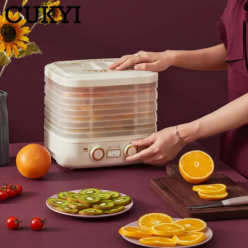 CUKYI Multifunctional 5 Layers Fruit dryer Pet Snacks Flower Tea Herbs Drying machine dehydrator Timing Temperature controlable