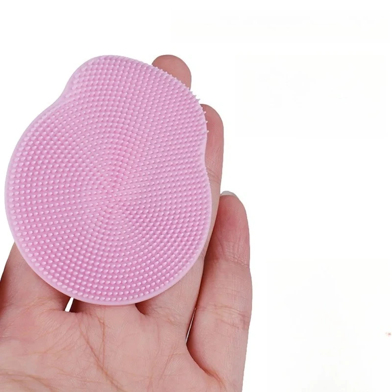2pcs 소프트 실리콘 페이스 브러쉬 클렌저 및 마사지 수동 페이셜 클렌징 브러쉬 여성 남성을위한 엑스 폴리 에이 팅 실리콘 페이스