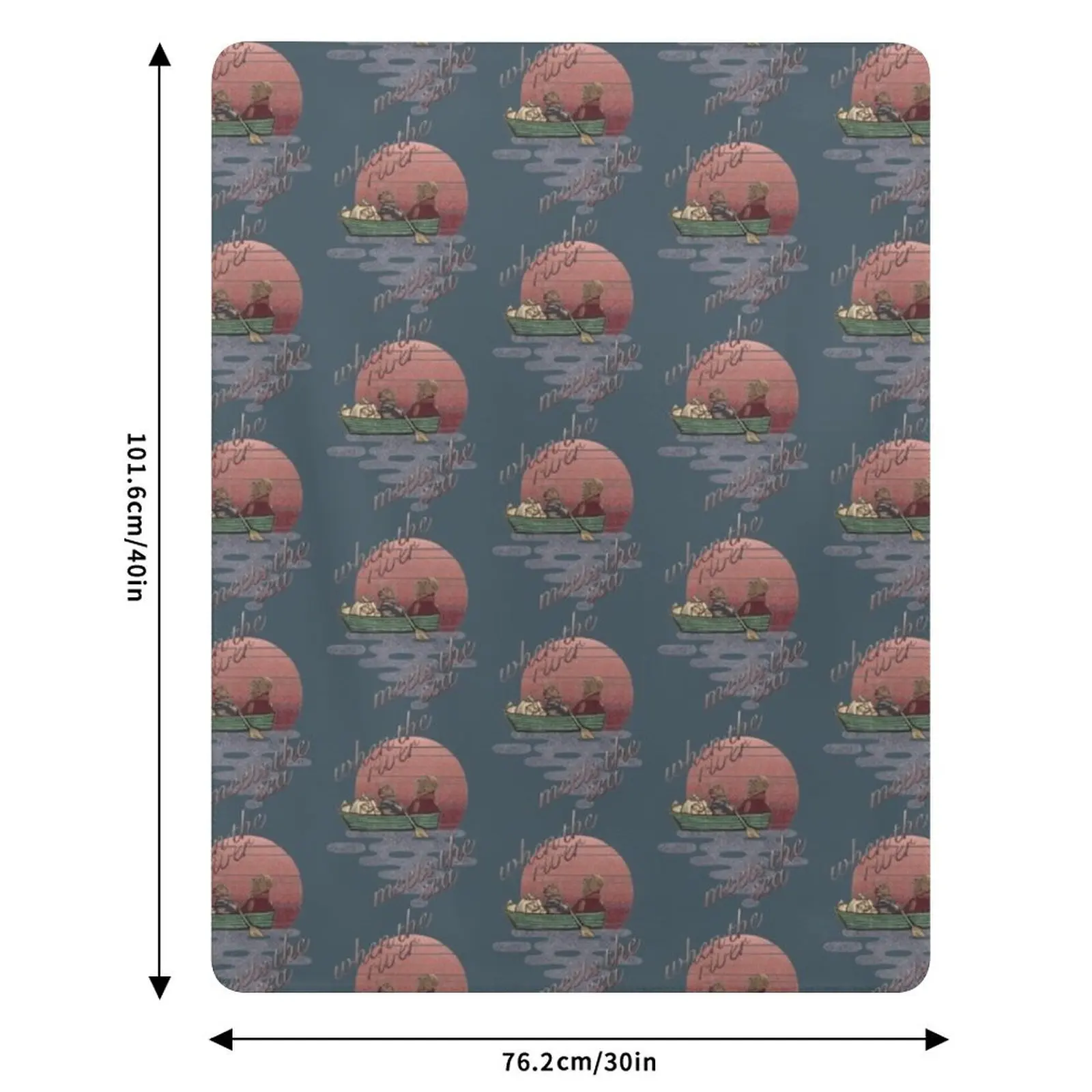 Ma and Emmet Otter Throw Blanket Stuffeds Plaid on the sofa Kid'S Plush sofa bed Hairy Blankets