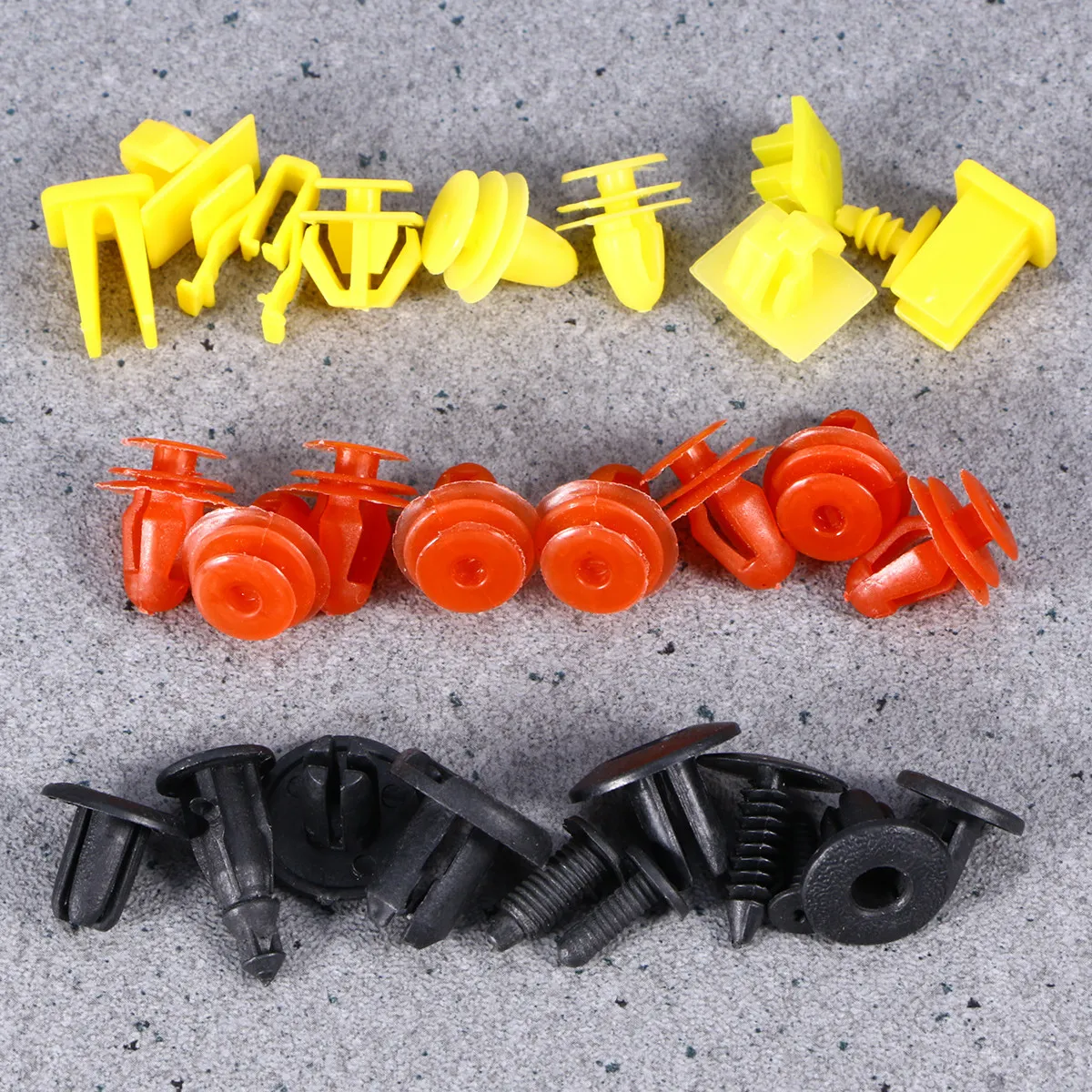

500Pcs Nylon Car Plastic Trim Panel Clips Universal Fastener Rivet Retainers for Door Bumper Side Skirt Auto Interior Exterior