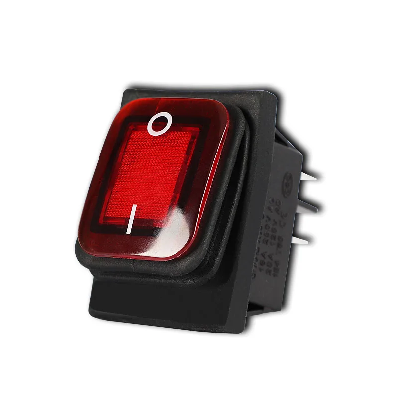 Rocker Switch 12V 220V Waterproof 4 Pin On Off 250V 4Pin 16A 2 Position Water 20A DC 24V Rocket 22mm Swith Swich KCD4 RL2 2X1N