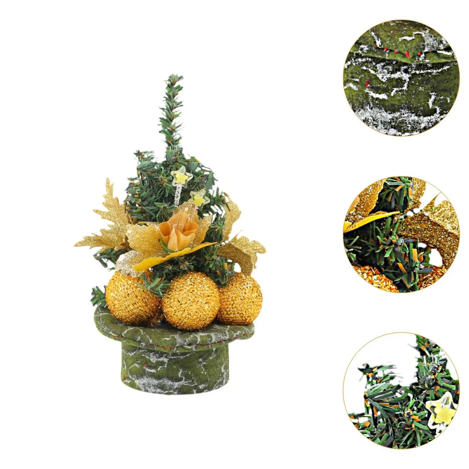 Artificial Tabletop Christmas Tree Bedroom Fireplace Holiday Mini Xmas Tree