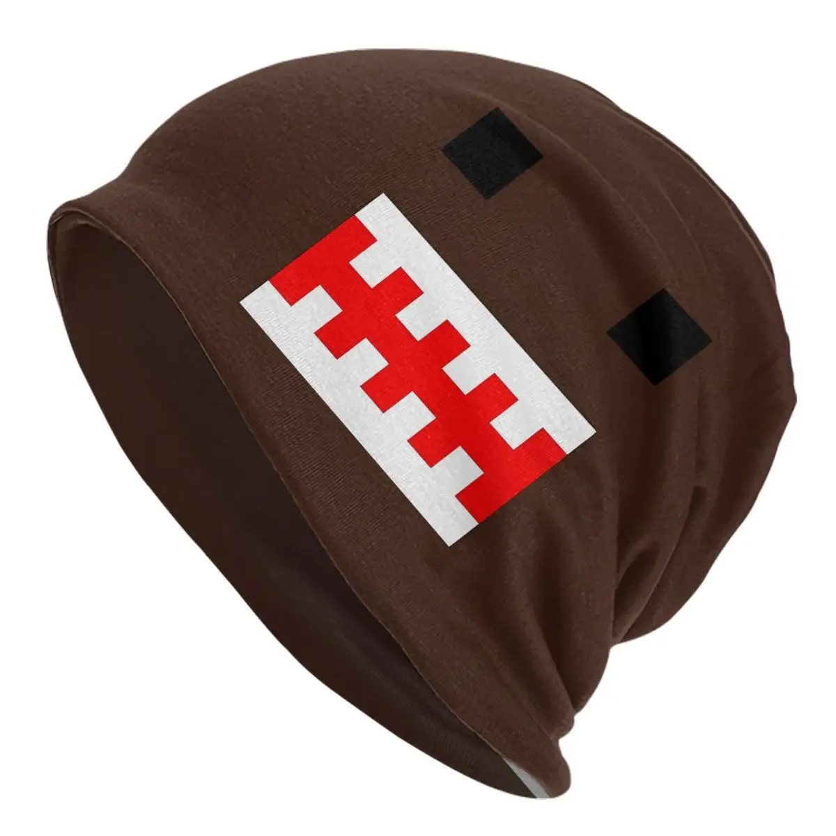 PIXEL Domo Kun Doll Face Skullies Beanies Hats Cool Unisex Outdoor Caps Warm Thermal Elastic Bonnet Knitted Hat