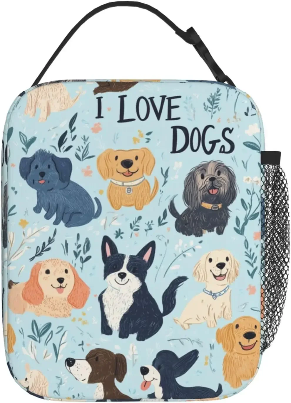 Starry Night Black Cat Lunch Bag Lunch Box Women Men Lunchbox for Work Travel Picnic Beach Adjustable Strap Insulated Adult