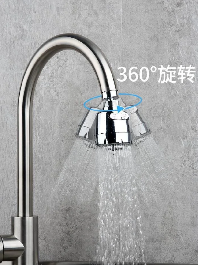 Swivel faucet accessories, water head, vegetable basin, kitchen with switch, sprinkler, kitchen sink, washing table, universal