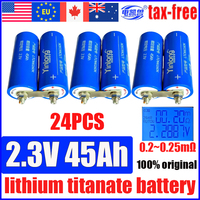 24PCS original Yinlong 2.3V 45AH 40AH 35AH lithium titanate battery LTO66160 10C 12V 24V 48V RV audio start charging battery