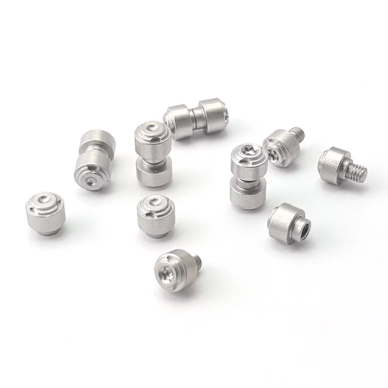 Custom Stainless Steel 2 Colors for 4MM Hole Fold Knife Thumb Pushed Stud Screws Rivets Nail M2.5 DIY Making Accessories Parts