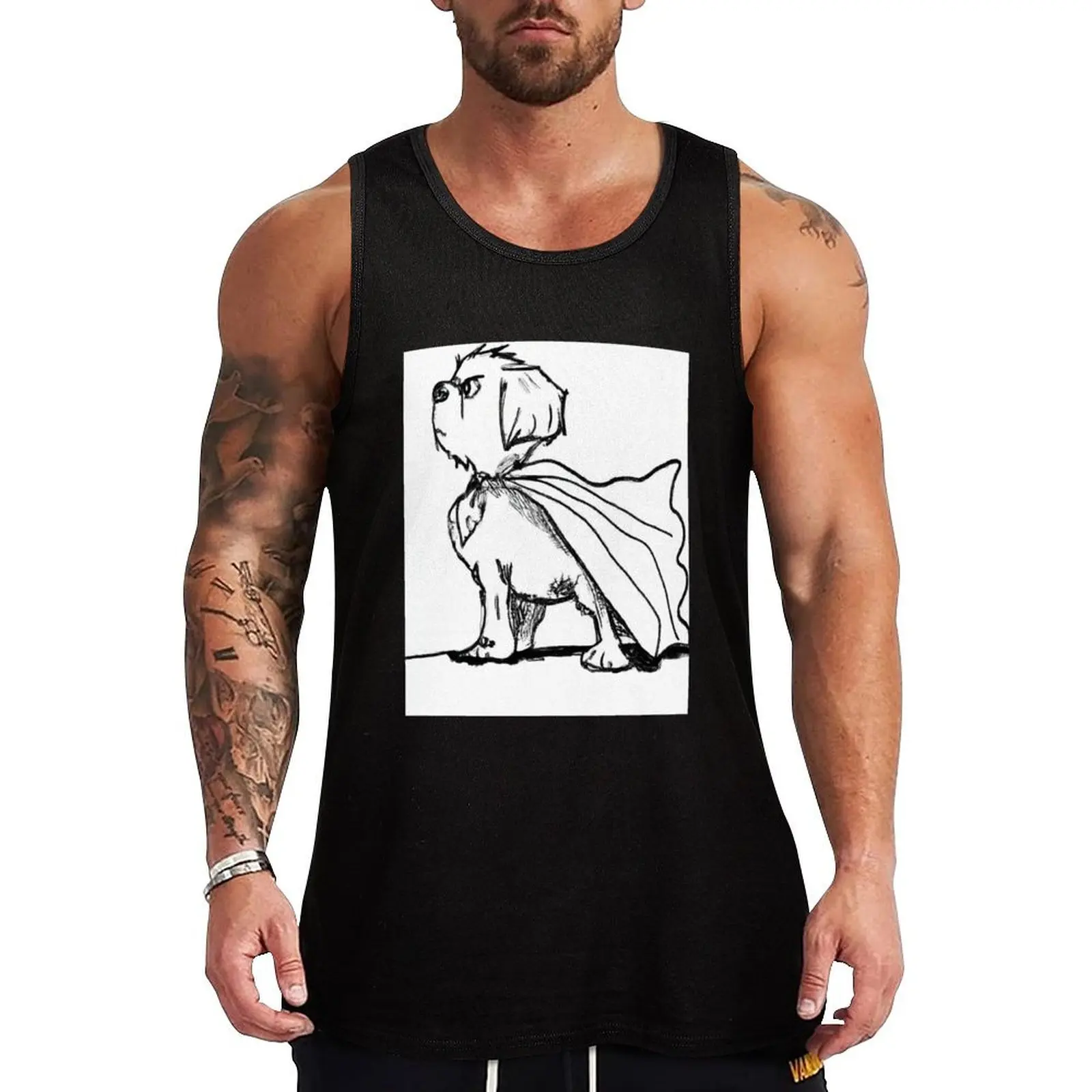 

Super puppy Tank Top sleeveless T-shirt Men's gym Gym t-shirt man
