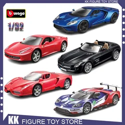 Bburago 1:32 Series Le Mans Rally Ford Gt Racing Car Mercedes Benz Sls Amg Roadster  Alloy Luxury Vehicle Diecast Model Gift Toy