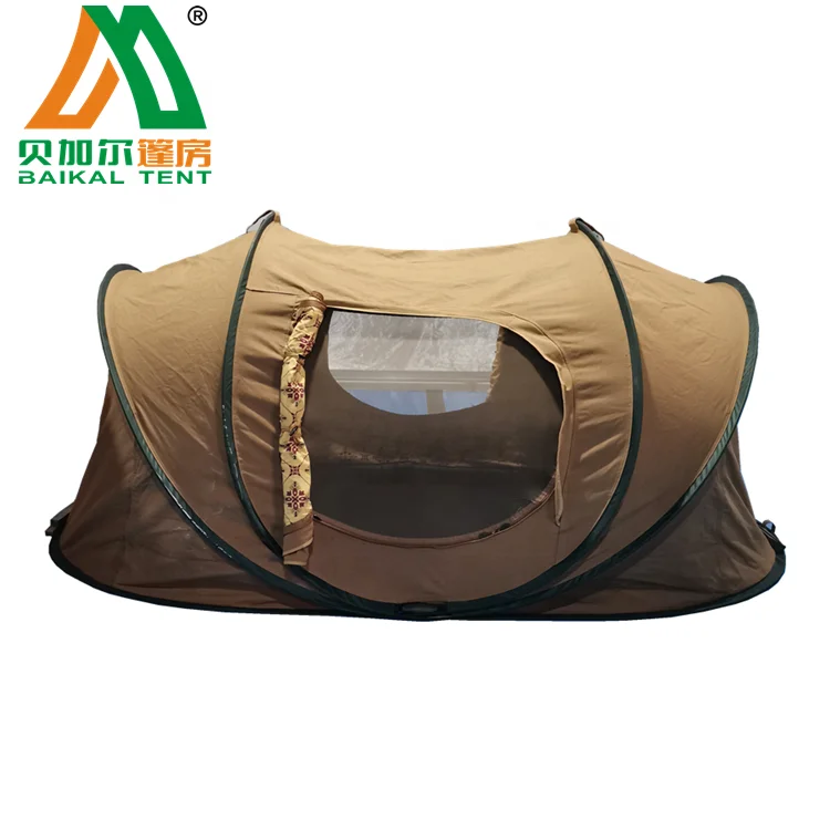 Outdoor Wholesale Automatic luxury canvas Glamping Pop up Cotton Wind Water proof Camping outdoor Tents