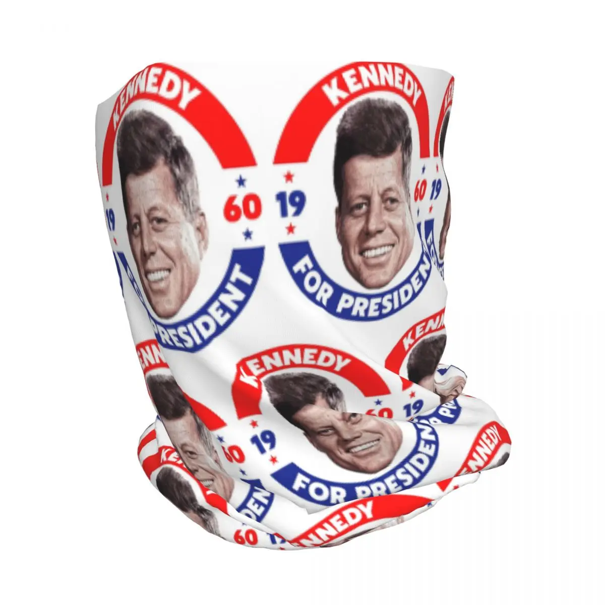 John F Kennedy For President Vote In 1960 Bandana Neck Cover Wrap Scarf Multi-use Face Mask Beanies Hat for Men Women All Season