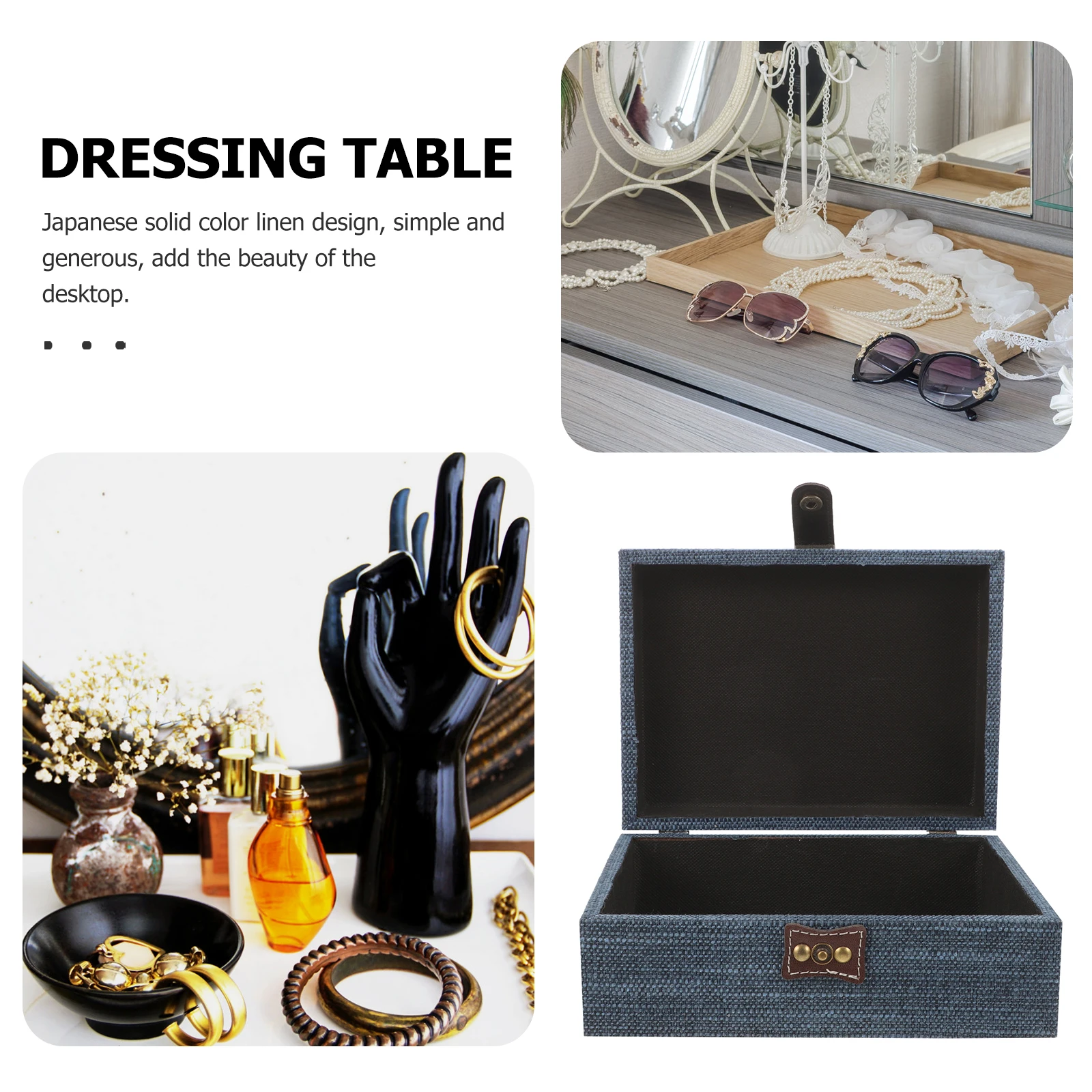 

Jewelry Box Storage ganizer Travel Portable Holder Case Girls Gift Packaging Display Retro Creative Desk Accessories Container