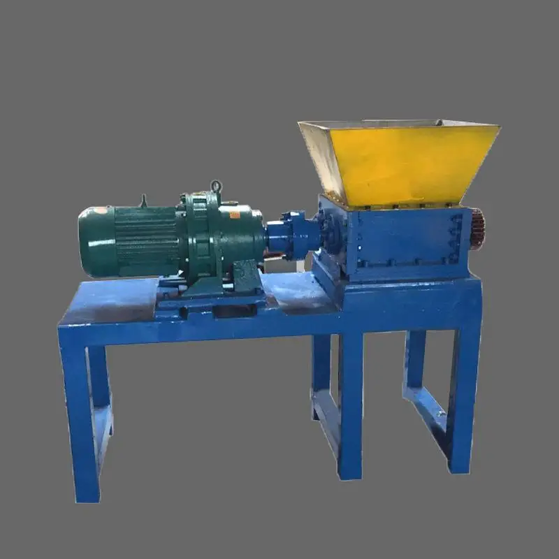 Trituradora trituradora de chatarra de madera de plástico Universal multifuncional de doble eje pequeña