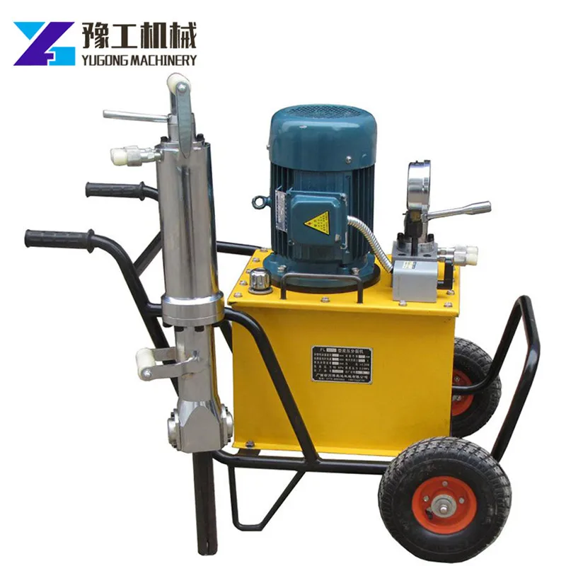 Electric  Handheld  Hydraulic Rock Splitter Mounted Rock Splitter Quarry Rock Crusher Machine